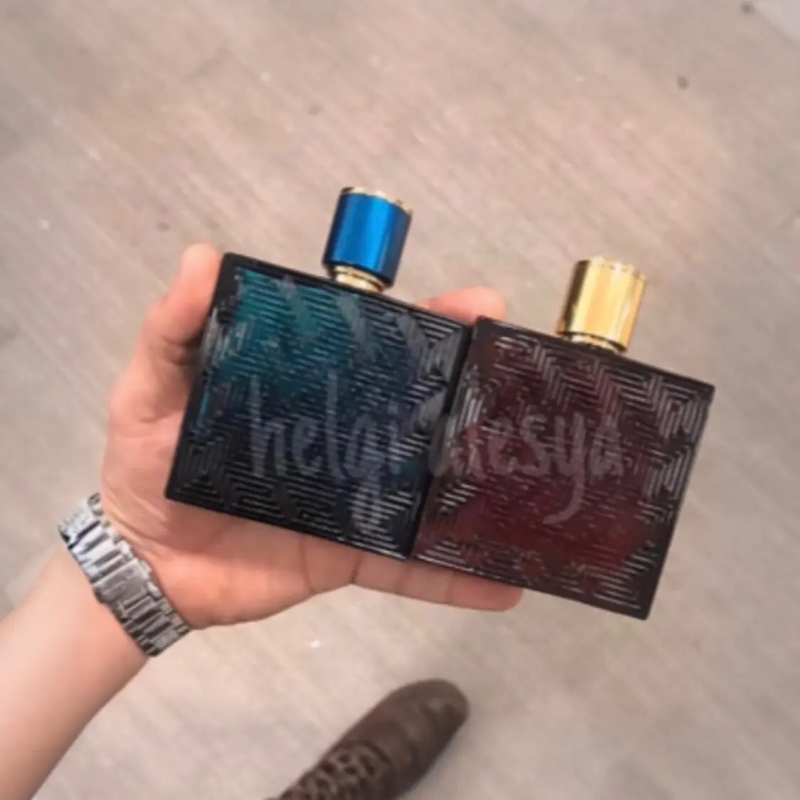Parfum Pria blue & red (dewa cinta) 100ml  (with box) parfum Cowok