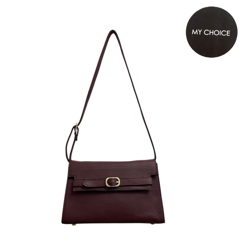 MY CHOICE NYONA 23x14x7 CM Tas Selempang Wanita / Tas kotak Bahu Perempuan Kulit / Slingbag Local Brand 2