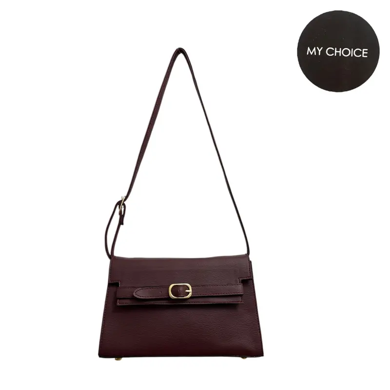 MY CHOICE NYONA 23x14x7 CM Tas Selempang Wanita / Tas kotak Bahu Perempuan Kulit / Slingbag Local Brand 2