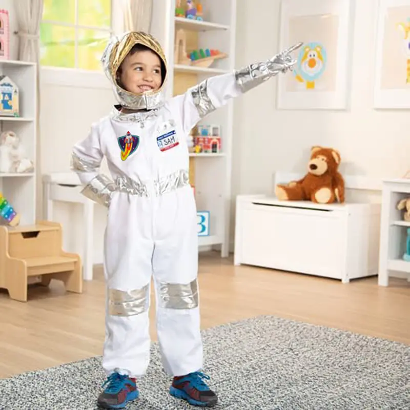 Astronaut Costume Role Play Set, Pretend Astronaut Outfit With Realistic Accessories, Astronaut Costume For Kids And Toddlers Ages 4-8 years old
