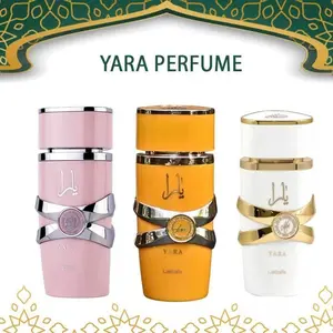 Lattafa Yara Perfume EDP Parfum Original Minyak Wangi Arab Aroma Tahan Lama 8 Jam Sweet Vanilla dan Fruity Smell Aroma Tropis untuk Pria dan Wanita