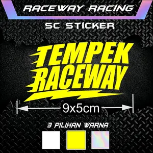 Realpict!! stiker Temperacing raceway Cutting sticker tinggal tempel bisa cod viral