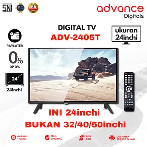 【Eksklusif】 24 Inch ADV-2405T TV & MONITOR TV Digital Layar BOE LCD/LED Full HD Garansi Resmi 1 Tahun Garansi Layar 3 Tahun