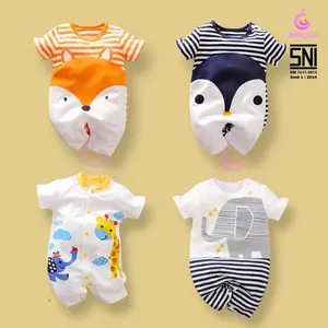 4.4 Set Overall Bayi Perempuan Laki Laki / Romper Bayi 0-12 Bulan Laki Laki Perempuan (LIVE 4) Cotton Anak-Anak