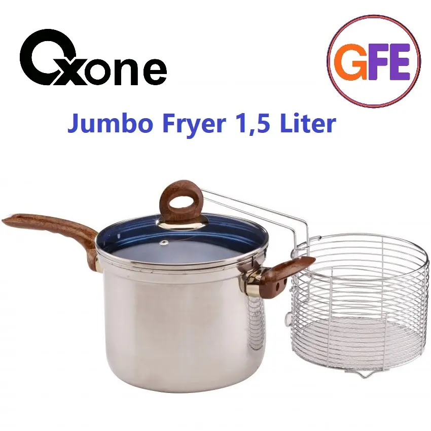 Oxone Jumbo Fryer Panci Penggoreng Goreng 1,5 Liter Stainless Steel OX-99FS