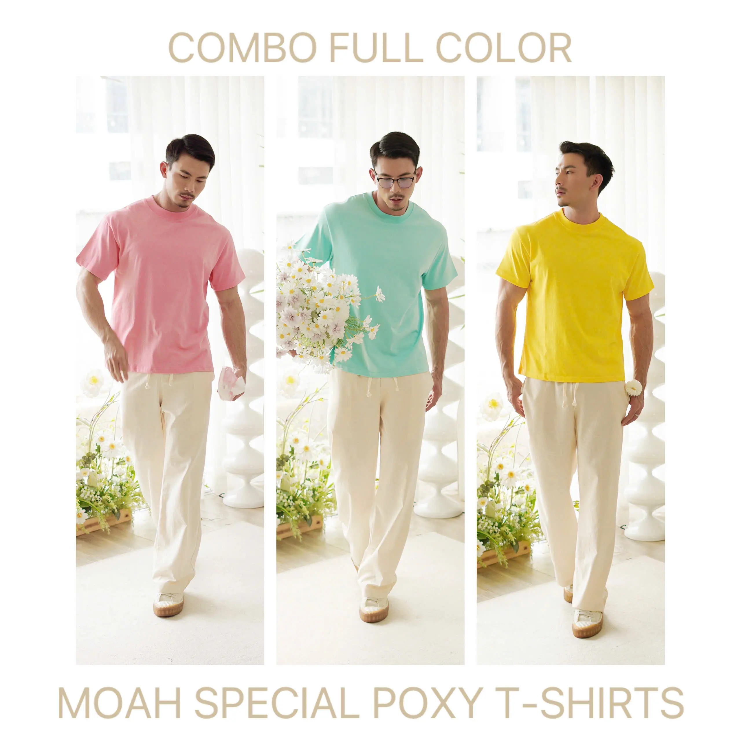 [ RẺ HƠN ] COMBO FULL COLOR ÁO THUN POXY CỰC DỄ THƯƠNG - MÀU SIÊU CẤP !