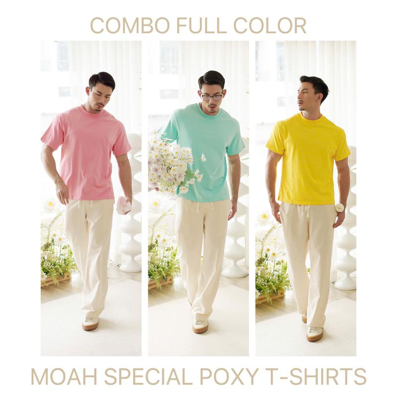 [ RẺ HƠN ] COMBO FULL COLOR ÁO THUN POXY CỰC DỄ THƯƠNG - MÀU SIÊU CẤP ! 0