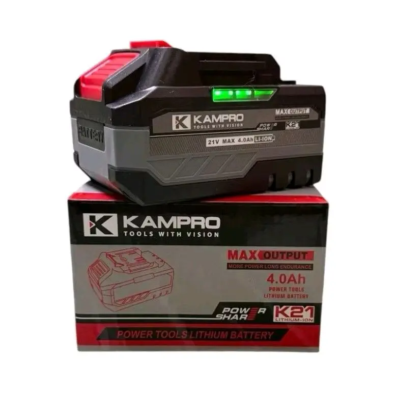 Pin 10 - 15 cell KAMPRO Pin Xám _ CHÂN PIN M21 _ vỏ pin ABS -  Bảng mạch to chống ngắt tải _chuyên cho máy rút lõi _ bulong 4
