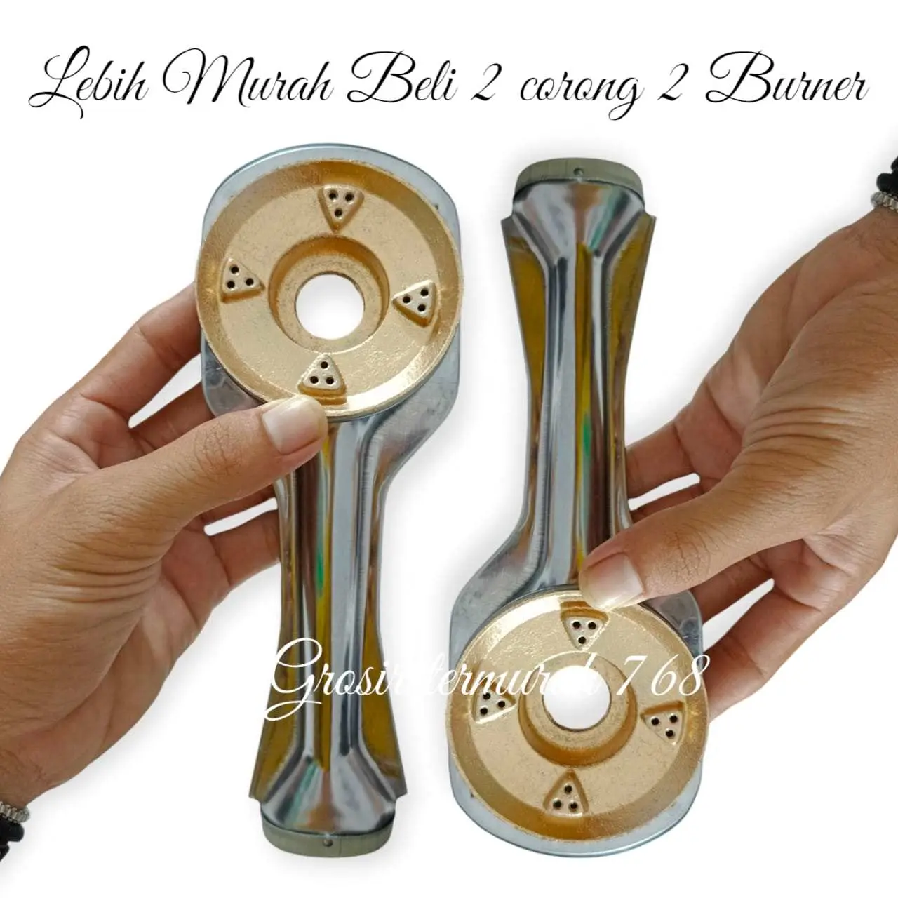Cerobong + Burner Kecil 2 set Kompor Gas Rinnai RI 511 C / RI 511 E / RI 514 E / RI 522 C / RI 522 CE / RI 522 E / RI 522 ET / RI 602 E cerobong  kompor rinnai 2 tungku