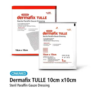 Dermafix Tulle 10 cm x 10 cm Paraffin Gauze Perban