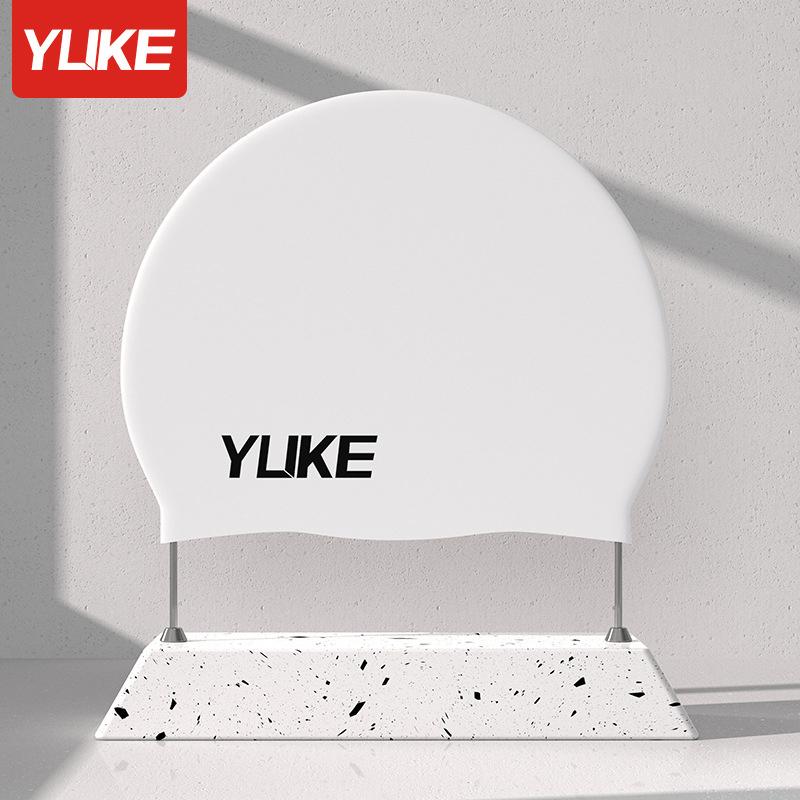 Mũ bơi silicon, YUKE, Độ đàn hồi và khả năng kéo cao, Thoải mái khi đeo mà không bị đau đầu, Thích hợp cho cả tóc dài, Thích hợp cho cả nam và nữ, Thích hợp cho nhiều chu vi đầu 4