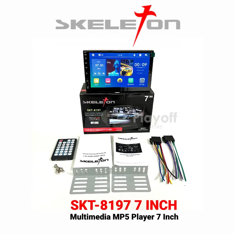 Tape Mobil Double Din MP5 SKELETON Head Unit Body Pendek Full Touch Screen Bluetooth USB MirrorLink Car 2