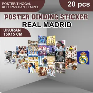 Poster Dinding Sticker Real Madrid 2025 - Koleksi Terbaru 2025