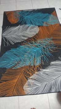 Product Review of RAJA - Karpet Lantai Eropa Anti Slip Bahan Polyester Alas Karet Motif Estetik Karpet Ruang Tamu Modern Carpet from G**z 1