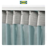 Gambar IKEA STENFRÖ Gorden Tipis 1 Pasang Toska Dengan Pita Pos 145x250cm dari IKEA Indonesia Kota Administrasi Jakarta Timur 3 Tokopedia