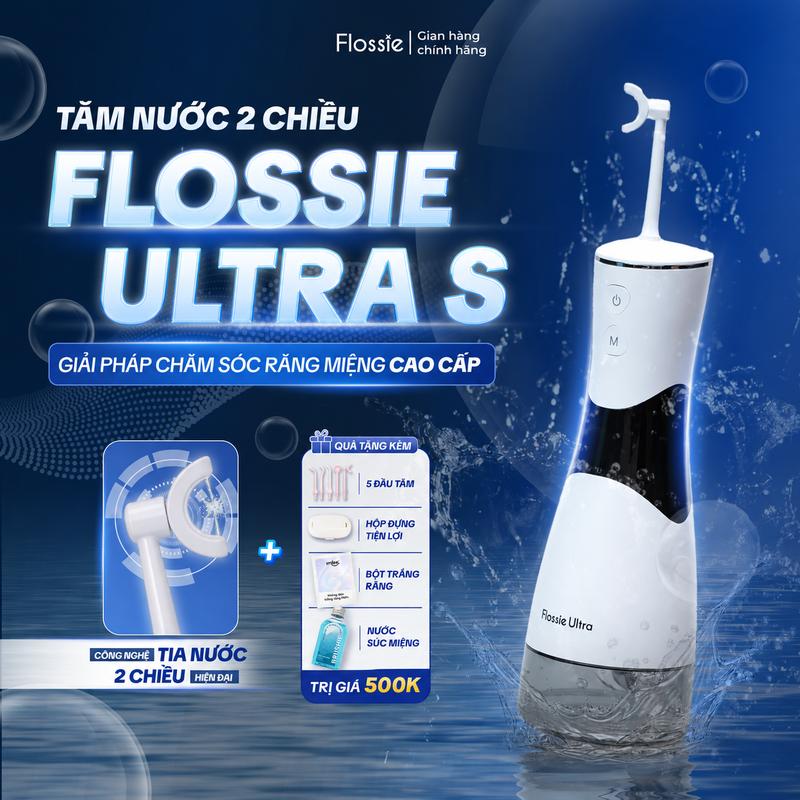 Tăm Nước Flossie Ultra S - Bản Tăm Nước Hai Chiều Cao Cấp