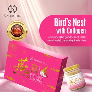 Kinohimitsu Bird's Nest with Collagen 6's (Sarang Burung dengan Kolagen) * Minuman kulit cantik, keremajaan, anjal, gebu* Supplement
