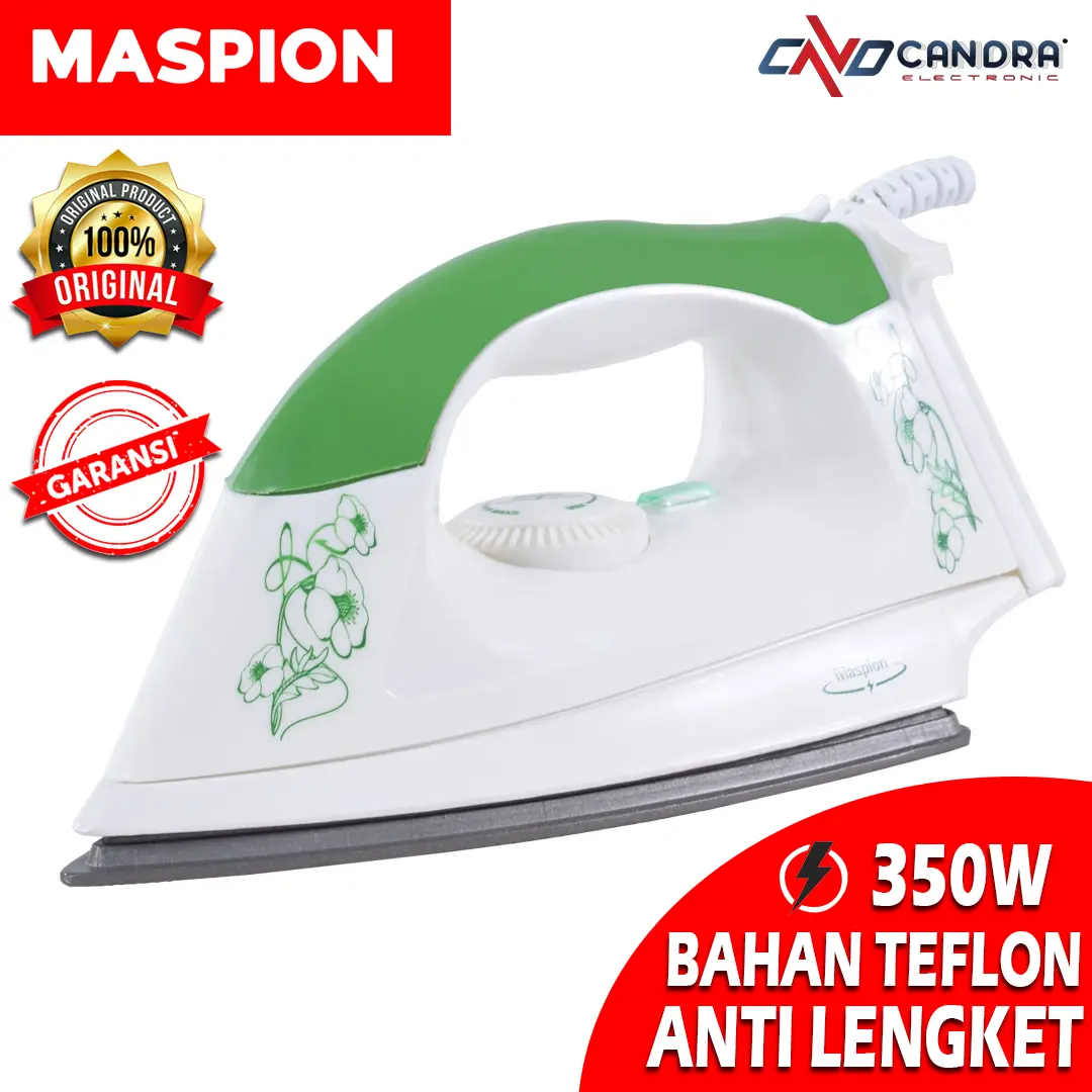 SETRIKA LISTRIK MEREK MASPION DENGAN TIPE HA 180