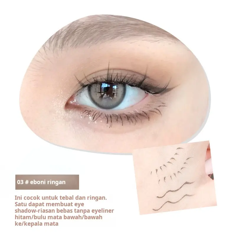 Eyeliner halus, tahan air, tahan keringat, halus dan mudah digunakan 6