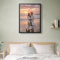Gambar Cetak Foto Bingkai Kanvas 10r - 20r Frame Minimalis Putih Aestethic varian Ukuran - 20x20 cm dari bingkaicanvas Kota Depok 3 Tokopedia