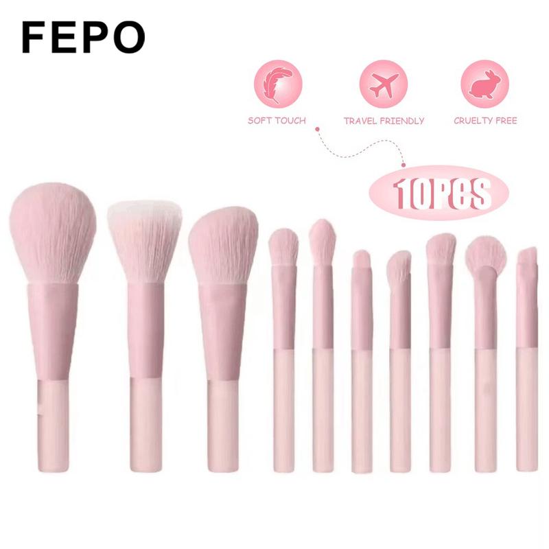 FEPO Bộ 10 7 Cọ Trang Điểm Mini Lông Siêu Mềm Chất Lượng Cao