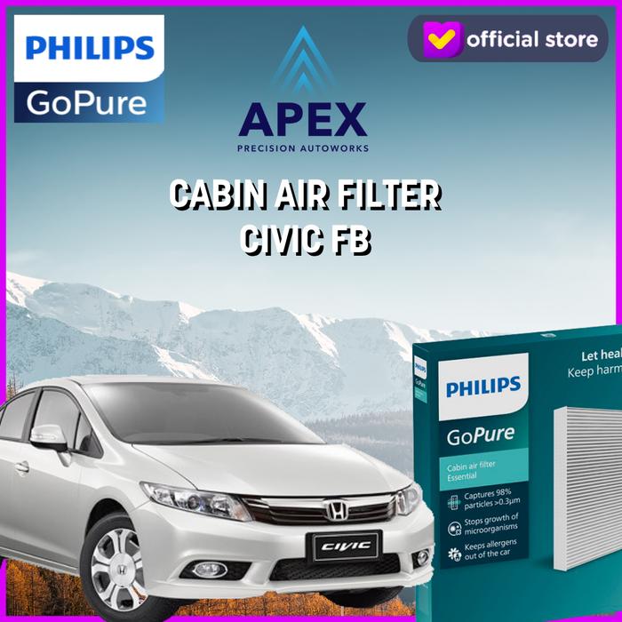 Gambar PHILIPS GOPURE CABIN AIR FILTER / FILTER AC CIVIC FB dari APEX PRECISION AUTOWORKS Kota Tangerang Tokopedia