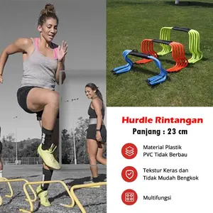HURDLE ALAT MELATIH REFLEK 1 SET 5PCS DAN LOMPATAN LATIH SEPAK BOLA