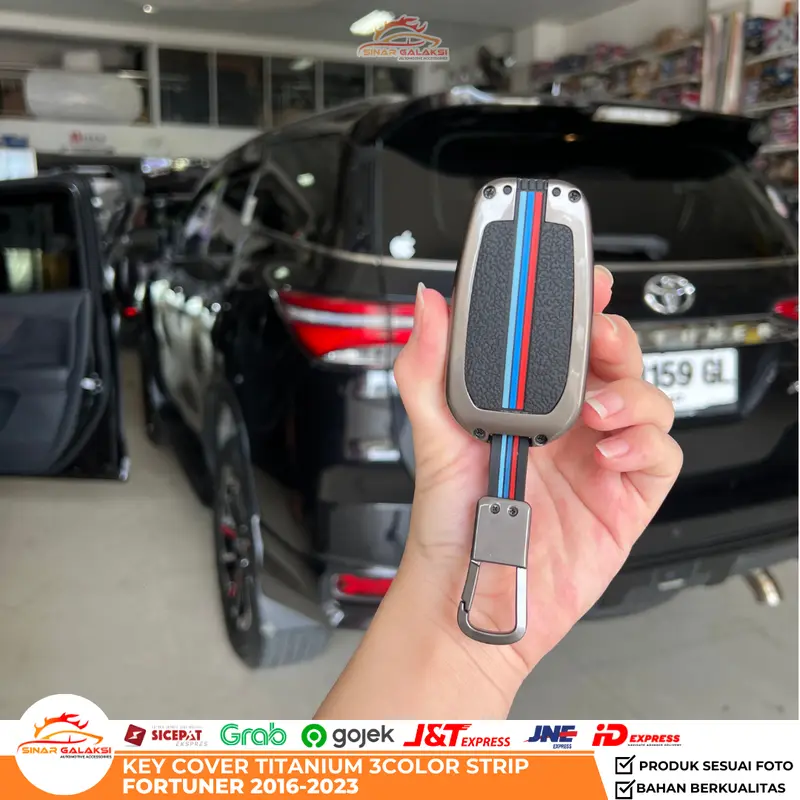 Cover Kunci Key Cover Titanium Fortuner 2016 2017 2018 2019 2020 2021 2022 2023 Car Pelindung Kunci Mobil Keyless Model Keren 3