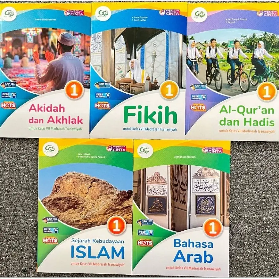 Aqila Kelas 7 SMP/MTs KMA 1503 Fikih SKI Akidah Akhlak Al Quran Hadis Bahasa Arab KBC Deep Learning K-Merdeka