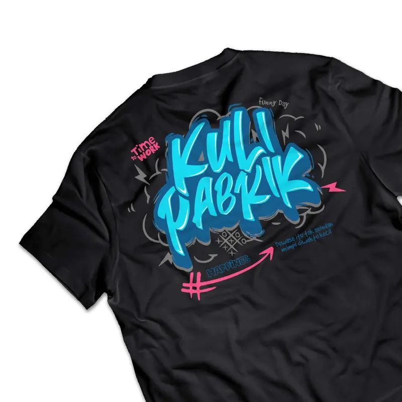 Kaos Kuli Pabrik - Tshirt Kata Kata Viral - Baju Distro Wanita Cotton Combed 30s - A2808 2