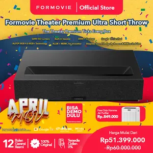 Formovie Theater Premium 4K UHD HDR10+ Smart Ultra Short Throw Projector 2200 ISO Lumens Proyektor Xiaomi Mi Laser 4K Projector Killer Laser