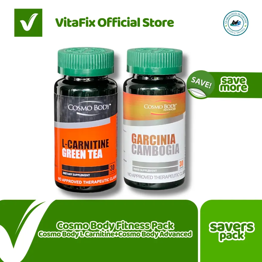 Cosmo Body Fitness Pack: Bundle of Cosmo Body L Carnitine + Green Tea 30's plus Cosmo Body Advanced 30's - TikTok Shop Philippines Cosmo Body Fitness Pack: Bundle of Cosmo Body L Carnitine + Green Tea 30's plus Cosmo Body Advanced 30's - TikTok Shop Philippines