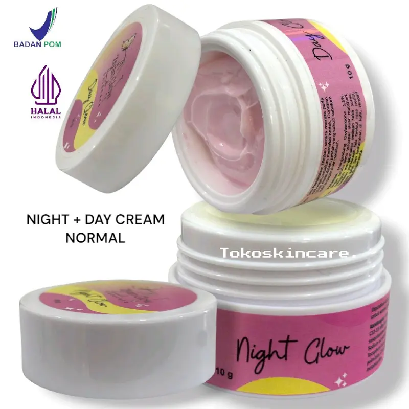 Night cream + Day ceam glow normal ziyan glow skincare 2