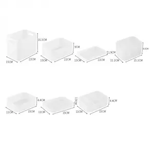 Brewsuniq - Toiletries and Cosmetics Storage Box / Tempat Penyimpanan Cantik Unik Estetik Minimalis Plastic