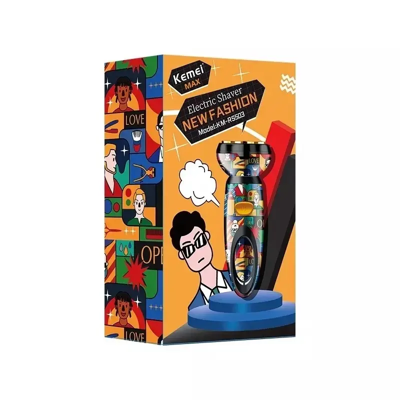 Kemei KM RS7098 Dan KM 503 Shaver Kemei Profesional Electric Hair Shaver kumis jenggot System Barbershop Cukur Elektrik 4