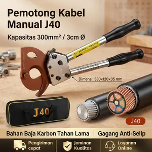 Alat Pemotong Kabel Manual Pemotong Kabel Ratcheting Ratchet J40/XLJ-D-500,alat potong Tang potong kabel J40/XLJ-D-500 gunting kabel Pemotong Kabel Pemotong Alat Listrik Alat Pemotong Kabel Manual