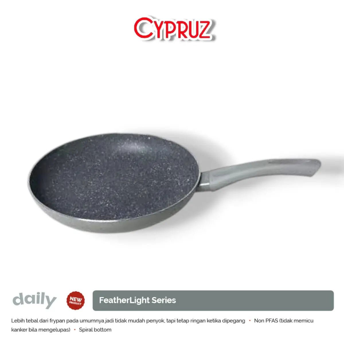 Wajan Fry Pan Cypruz dengan Teflon Anti Lengket Kitchenware