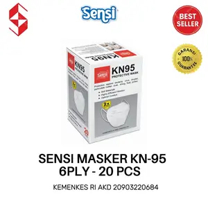 [Isi 20 Pcs] SENSI Masker KN95 Earloop 6 Ply