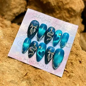 pres on nail cat eye produk