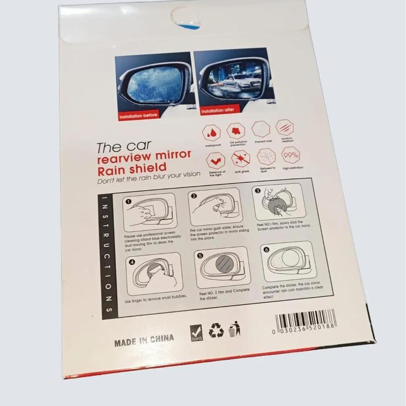 STIKER PELINDUNG KACA SPION MOBIL ANTI AIR ISI 1PASANG (2PCS) 2
