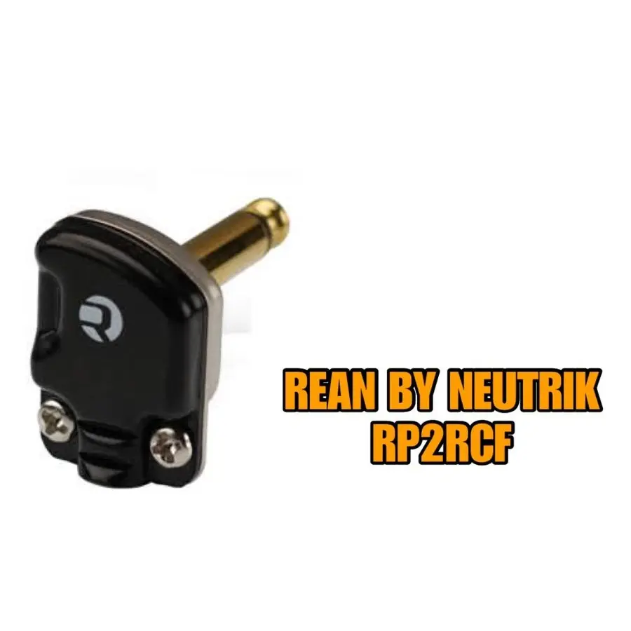 REAN BY NEUTRIK - PANCAKE PLUG CONNECTOR RP2RCF-B