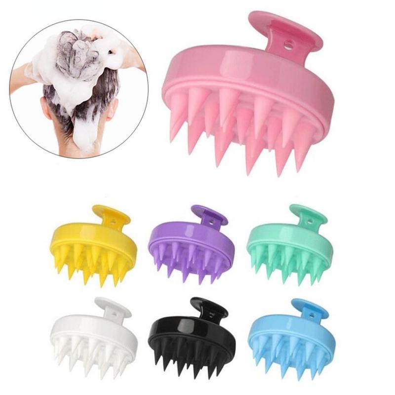 Product Introduction of Hair Scalp Massager Brush Eco Friendly Hair Exfoliator Brush Wheat Straw Head Scrubber Silicone Scalp Massager Shampoo Brush dandruff  comb 23