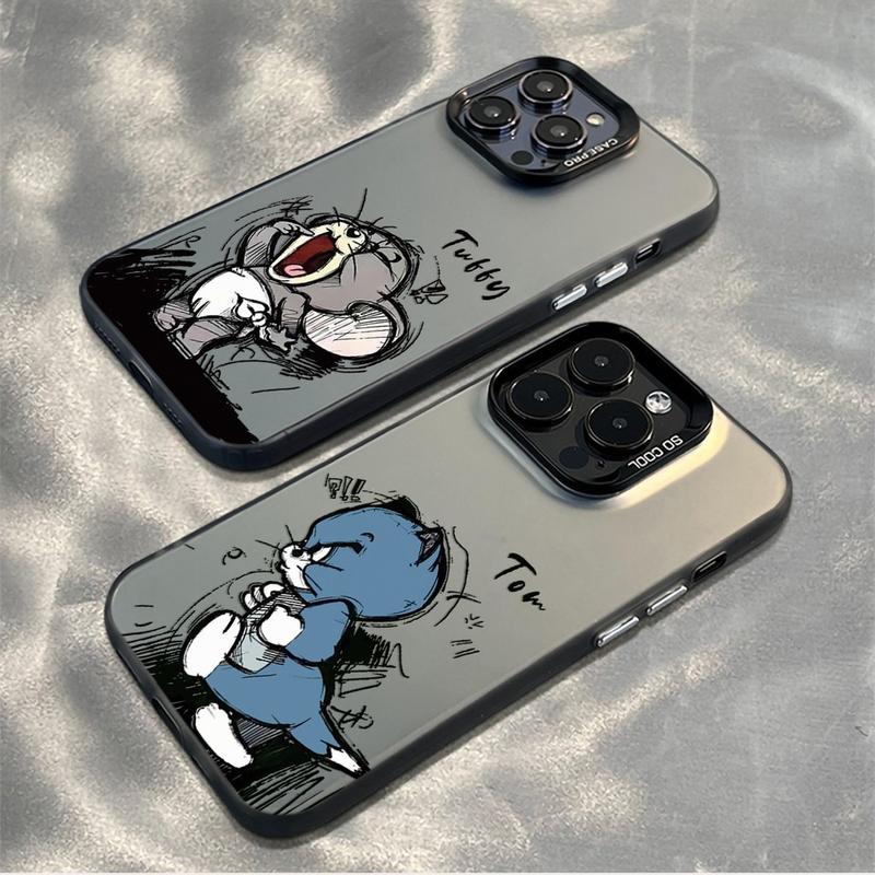 vỏ điện thoại Áp dụng cho IPhone 17 cặp đôi mèo con và chuột con 14 13 16 15 12 11 Pro Max 8 7 Plus XR X XS Max 16Plus 15Plus 14Plus Thiết kế cao cấp -Xu hướng thời trang vỏ điện thoại