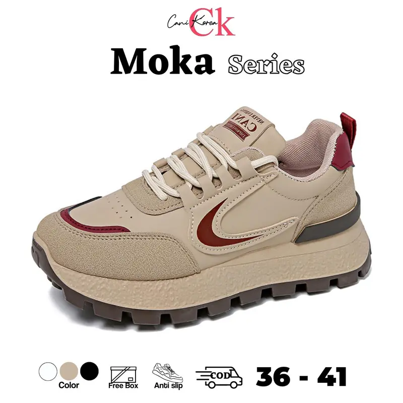 CANIKOREA Moka Sepatu Sneakers Wanita Kasual Casual Shoes sporty C9001A 0