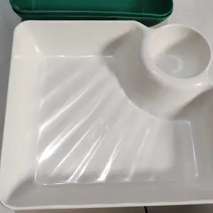 [BEC] Piring Makan 2 in 1 Tempat Saus Kecap / Piring Makan Souvenir / Piring Makan Serbaguna / Tempat Snack