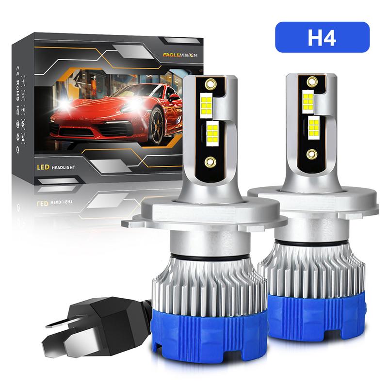 Product Introduction of 2Pcs H7 Car LED Bulb H1 H4 9005 9006 H11 Headlight Bulb for Car 20000LM 120W 6500K White CSP LED 12-24V Car Headlight LED Kit 33