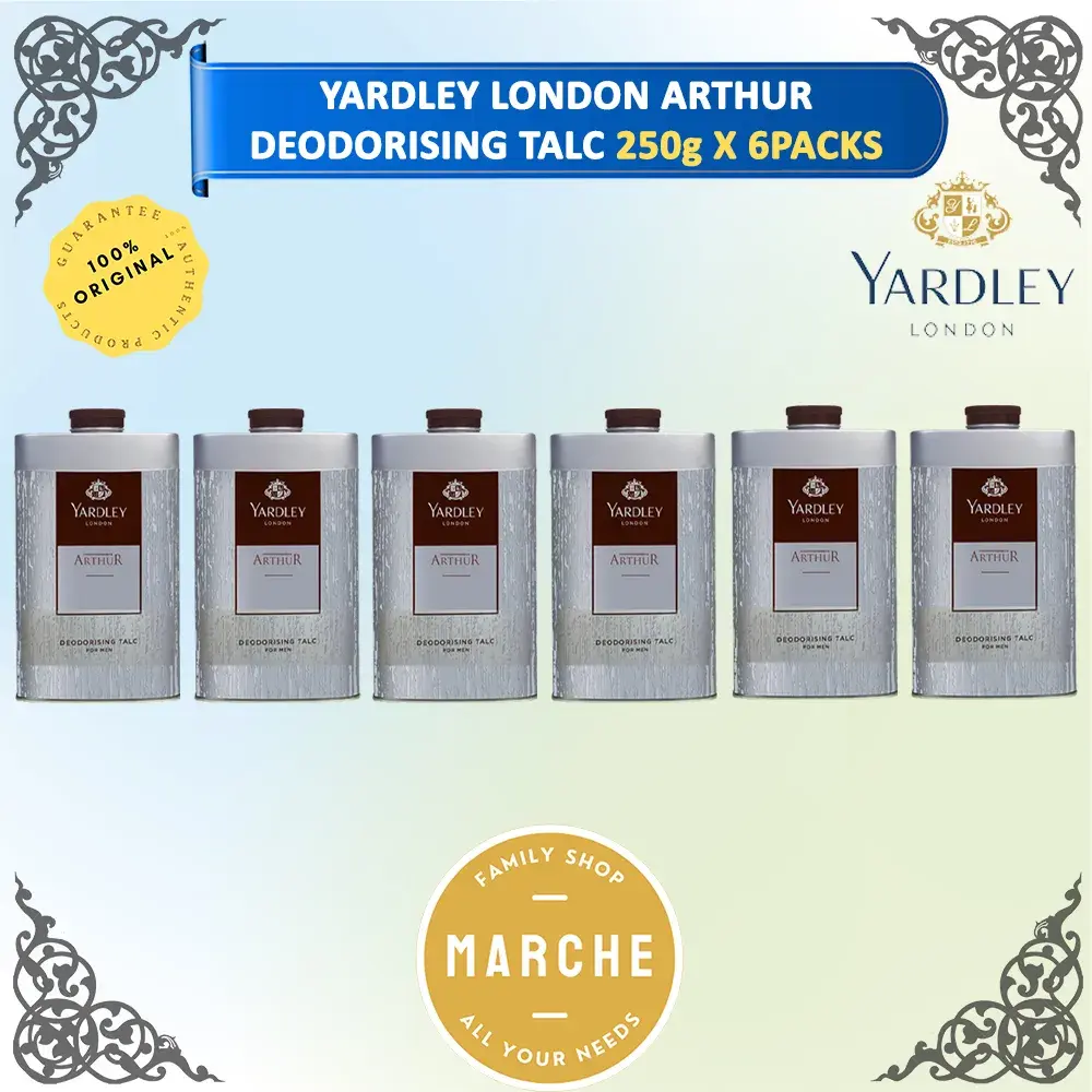 YARDLEY LONDON Arthur Deodorising Talc 250g #Marche Family Shop# Body Care Pack Body Care Pack