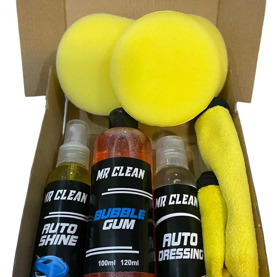 Terlaris No. 1 | Pengkilap Body Motor by Mr Clean Auto Care Microfiber paket cucimotor