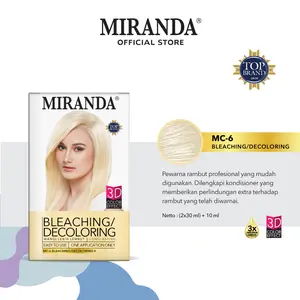 Miranda Hair Color  MC6 Bleaching 30ml | Cat Rambut Permanen/Semir Rambut Warna Putih