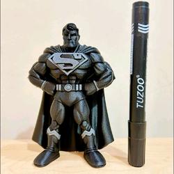 Figurine SUPERMAN Steel Justice League Black Suit Super héros Figurine SUPERMAN Steel Justice League Black Suit Super héros